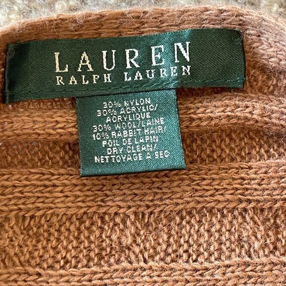 Ralph Lauren Women's Wool Blend Cable Knit Cardigan Sweater ONE SIZE - Picture 3 of 7